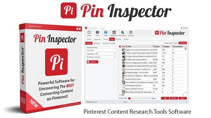 Pinterest Content Research Tools Software